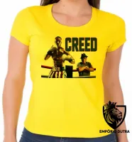 Baby look blusa Feminina Creed balboa boxe - Foto 4
