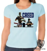 Baby look blusa Feminina Creed balboa boxe - Foto 5