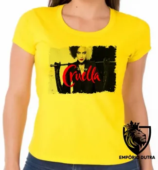 Baby look blusa Feminina Cruella De Vil 101 dalmatas - Foto 2