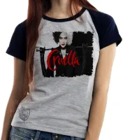 Baby look blusa Feminina Cruella De Vil 101 dalmatas - Foto 5