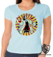 Baby look blusa Feminina Cruella Deville 101 dalmatas if she - Foto 2