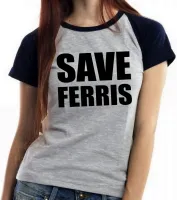 Baby look blusa Feminina curtindo a vida adoidado save ferris - Foto 4
