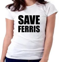 Baby look blusa Feminina curtindo a vida adoidado save ferris - Foto 6