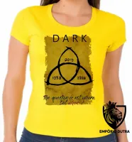Baby look blusa Feminina Dark the question is when - Foto 3