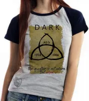 Baby look blusa Feminina Dark the question is when - Foto 4