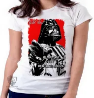 Baby look blusa Feminina Darth Vader fé - Foto 5