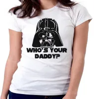 Baby look blusa Feminina Darth vader daddy star wars - Foto 2