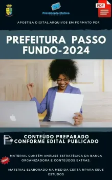 Apostila Pref Passo Fundo Administrador 2024
