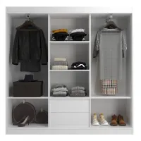 Guarda-Roupa Lisboa 3 Portas 1,50 - Foto 5