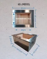 Braseiro Cooktop 0,65cm refratário com caixa dupla - Foto 2