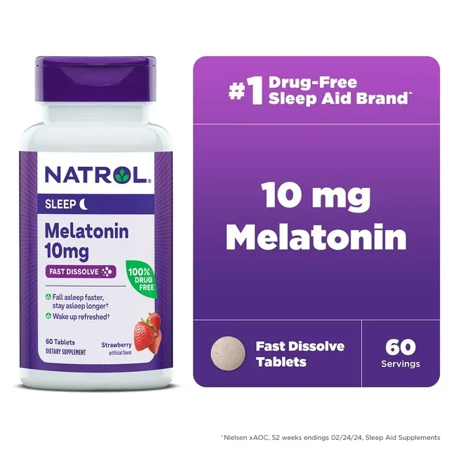 Melatonina Natrol® 10mg Fast Dissolve C/60 Unid  Importado