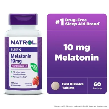Melatonina Natrol® 10mg Fast Dissolve C/60 Unid  Importado