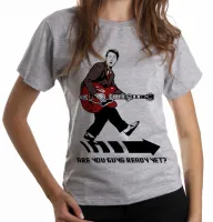 Baby look blusa Feminina De volta para o futuro Marty guitarra - Foto 6