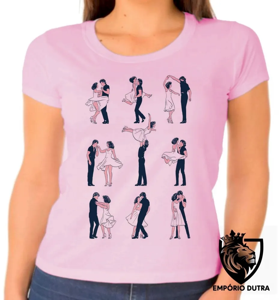 Baby look blusa Feminina Dirty Dancing passos