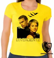Baby look blusa Feminina divergente insurgente convergente - Foto 6