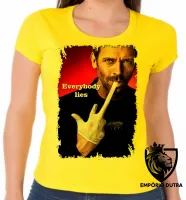 Baby look blusa Feminina Dr House Everybody lies - Foto 3