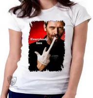 Baby look blusa Feminina Dr House Everybody lies - Foto 5