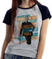 Baby look blusa Feminina Dr House Gregory - Foto 6