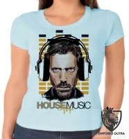 Baby look blusa Feminina Dr House music - Foto 6