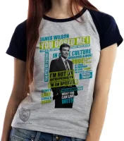 Baby look blusa Feminina Dr. House James Wilson - Foto 2