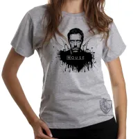 Baby look blusa Feminina Dr. House pintado - Foto 4