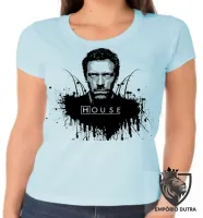 Baby look blusa Feminina Dr. House pintado - Foto 6