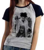 Baby look blusa Feminina Edward mãos de tesoura jack sparrow - Foto 2