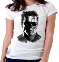 Baby look blusa Feminina exterminador do futuro 2 terminator arnold schwarzenegger - Foto 3