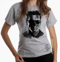 Baby look blusa Feminina exterminador do futuro 2 terminator arnold schwarzenegger - Foto 4