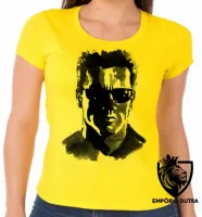 Baby look blusa Feminina exterminador do futuro 2 terminator arnold schwarzenegger - Foto 5