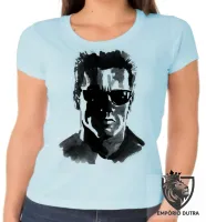 Baby look blusa Feminina exterminador do futuro 2 terminator arnold schwarzenegger - Foto 6