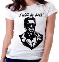 Baby look blusa Feminina Exterminador do Futuro I will be back - Foto 3