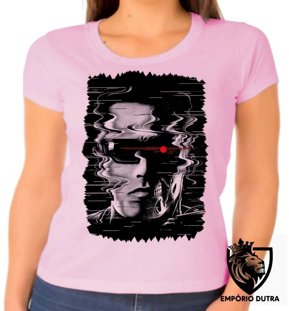 Baby look blusa Feminina exterminador do futuro terminator 1984
