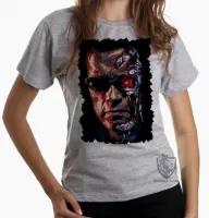 Baby look blusa Feminina exterminador do futuro terminator maquinas - Foto 4