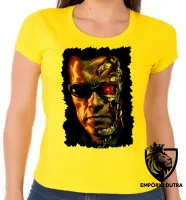 Baby look blusa Feminina exterminador do futuro terminator maquinas - Foto 5