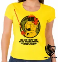 Baby look blusa Feminina extraterrestre darth vulcano - Foto 3