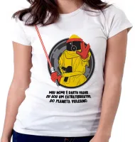 Baby look blusa Feminina extraterrestre darth vulcano - Foto 5