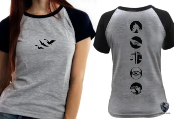 Baby look blusa Feminina facções divergente - Foto 2