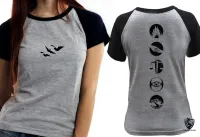 Baby look blusa Feminina facções divergente - Foto 2