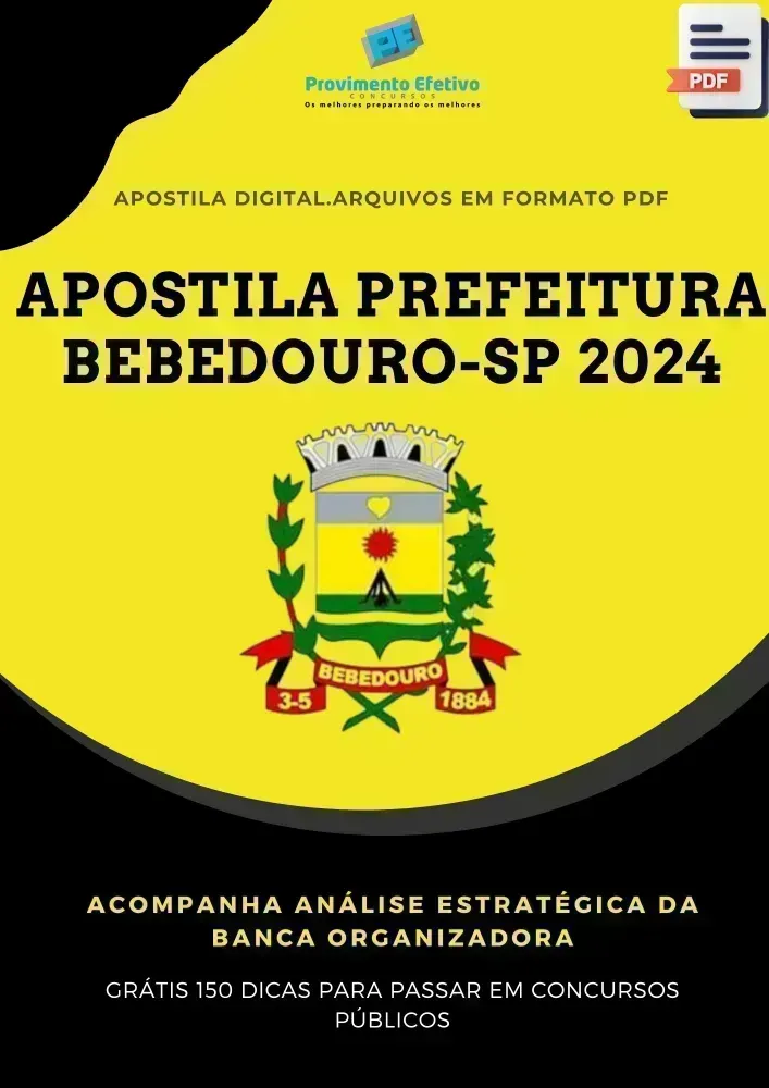 Apostila Pref Bebedouro SP Técnico Raio X 2024 Imagem