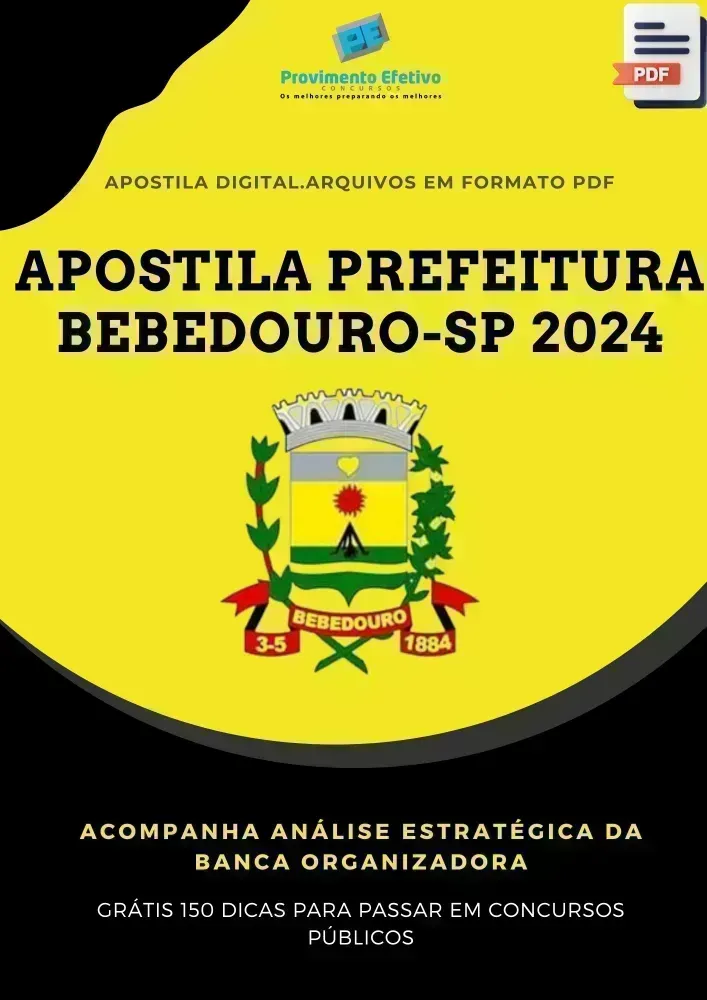 Apostila Pref Bebedouro SP Médico do Trabalho 2024