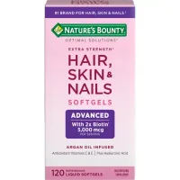 Hair Skin Nails Nature's Bounty C/120softgel 5000mcg Biotin