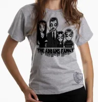 Baby look blusa Feminina familia addams personagens serie terror - Foto 5