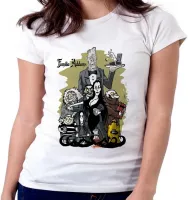 Baby look blusa Feminina Família Addams pintura seriado - Foto 5