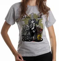Baby look blusa Feminina Família Addams pintura seriado - Foto 6