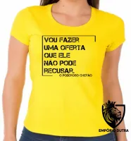 Baby look blusa Feminina Frase filme poderoso chefão The Godfather - Foto 6