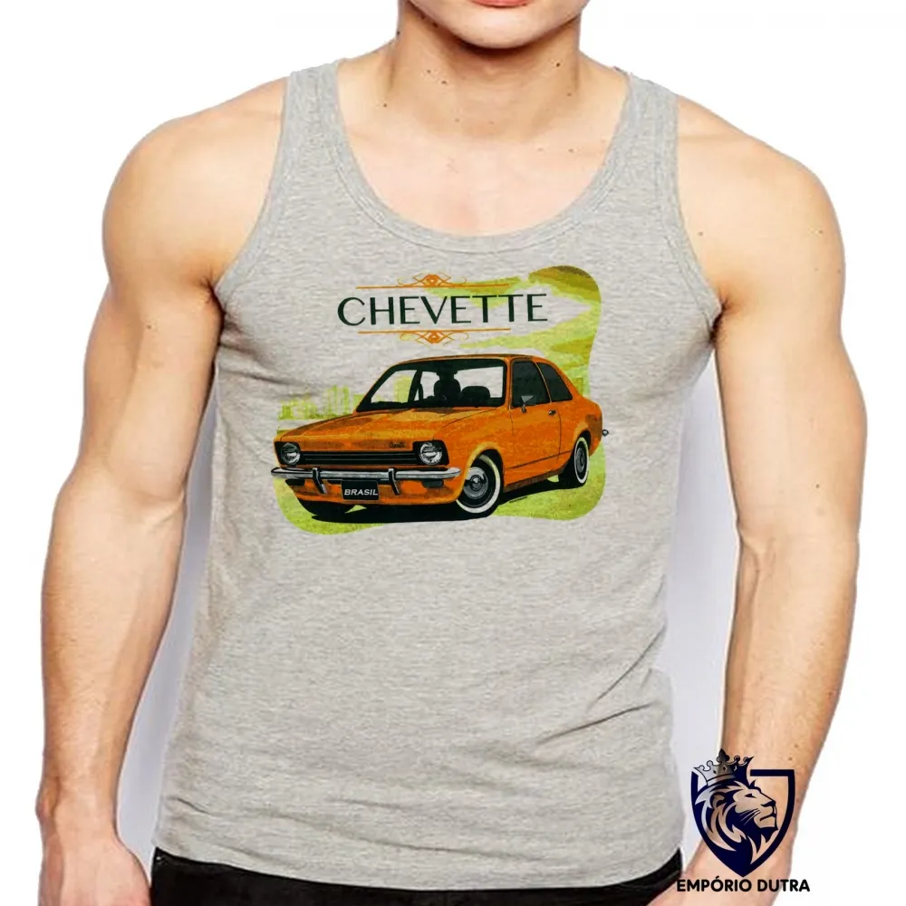 Camiseta Regata adulto ou infantil Chevette Brasil carro antigo Imagem