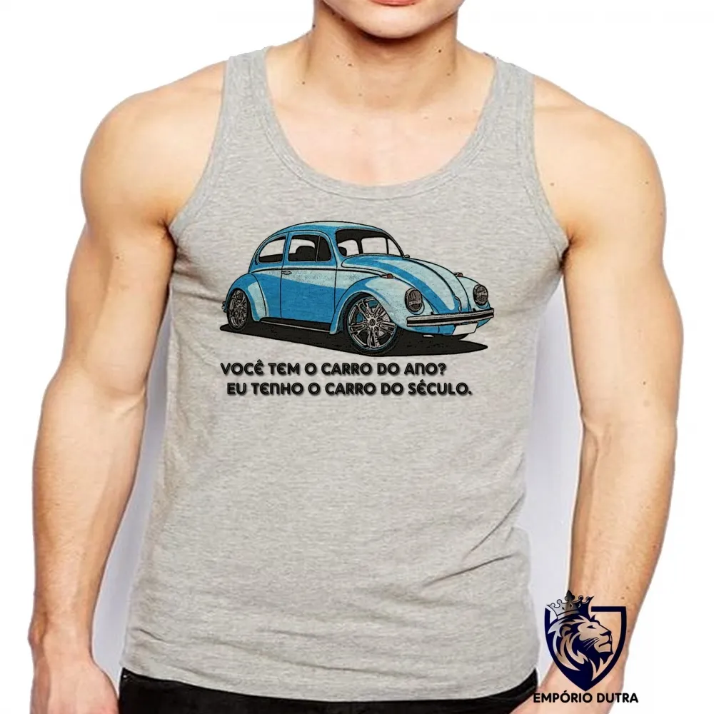 Camiseta Regata adulto ou infantil Fusca carro do século Imagem