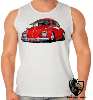 Camiseta Regata adulto ou infantil Fusca vermelho 1973 volks fuca - Foto 2