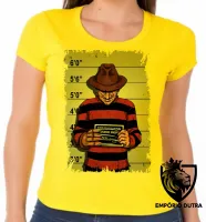Baby look blusa Feminina freddy krueger preso terror - Foto 3
